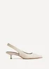 Linzi Reign Nude Faux Leather Court Heels - 4 Image 2