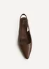Linzi Reign Brown Faux Leather Court Heels - 4 Image 4