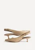 Linzi Reign Taupe Faux Leather Court Heels - Size 5 Image 5