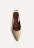 Linzi Reign Taupe Faux Leather Court Heels - Size 5 Image 4