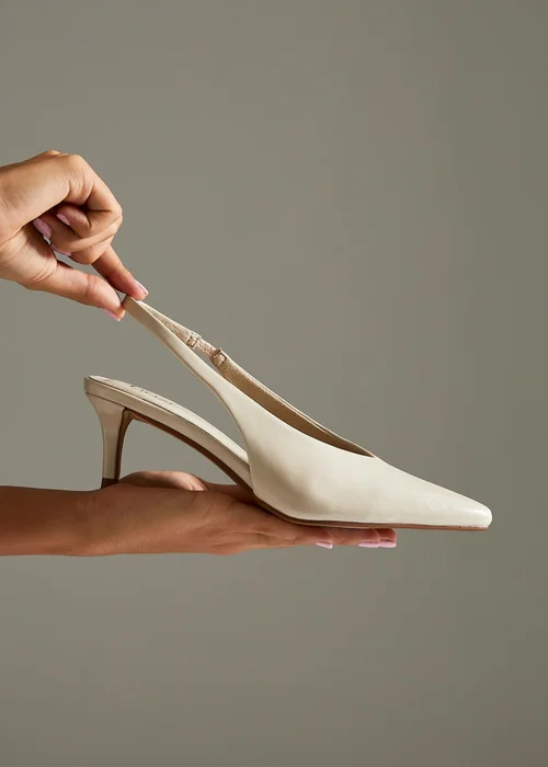 Linzi Eliza Taupe Faux Leather Court Heels - 6 Image 1