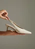 Linzi Eliza Taupe Faux Leather Court Heels - 6 Image 1