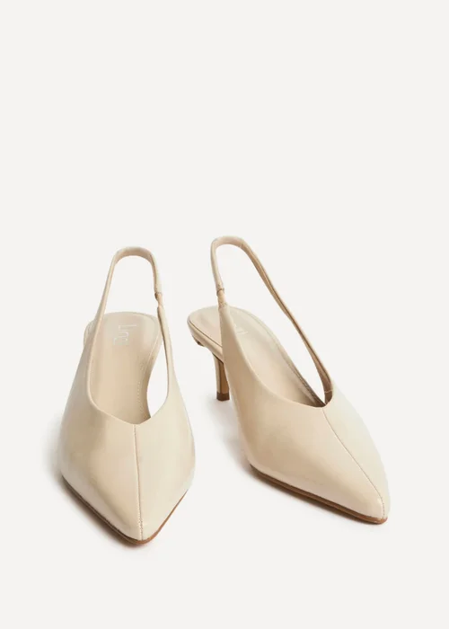 Linzi Eliza Taupe Faux Leather Court Heels - 6 Image 3