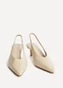 Linzi Eliza Taupe Faux Leather Court Heels - 6 Image 3