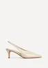 Linzi Eliza Taupe Faux Leather Court Heels - 6 Image 2