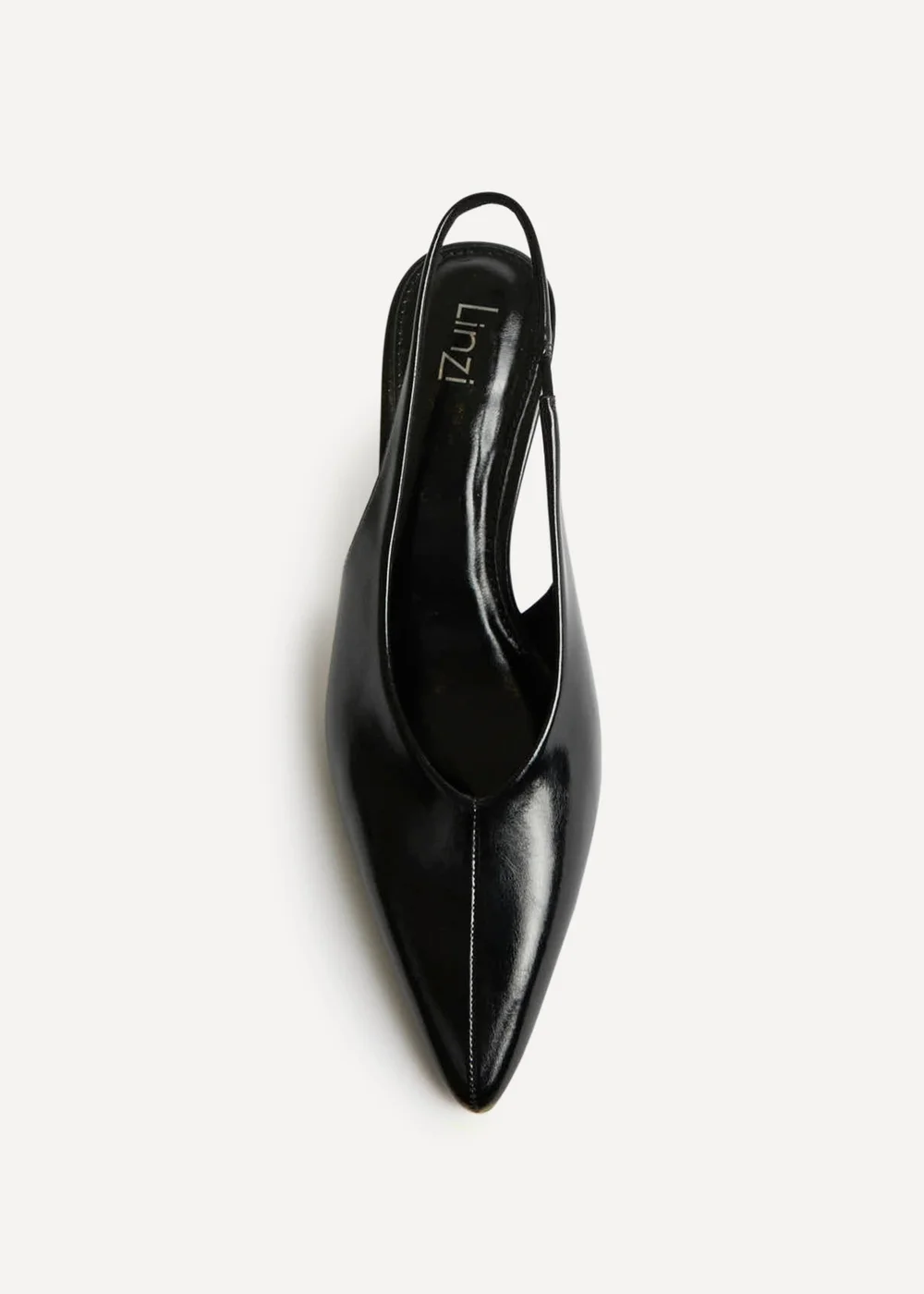 Linzi Eliza Black Faux Leather Court Heels - 5 Image 5