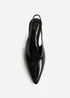 Linzi Eliza Black Faux Leather Court Heels - 5 Image 5