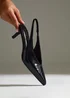 Linzi Eliza Black Faux Leather Court Heels - 5 Image 6