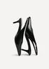 Linzi Eliza Black Faux Leather Court Heels - 5 Image 4