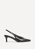 Linzi Eliza Black Faux Leather Court Heels - 5 Image 2