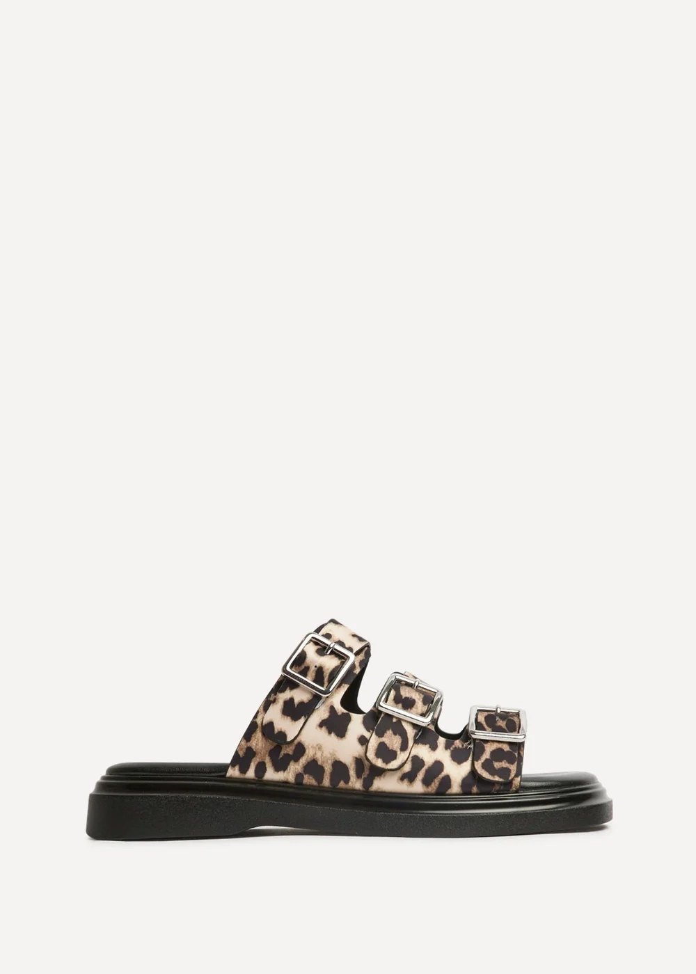 Linzi Satellite Leopard Print Flat Sandals - 7 Image 2