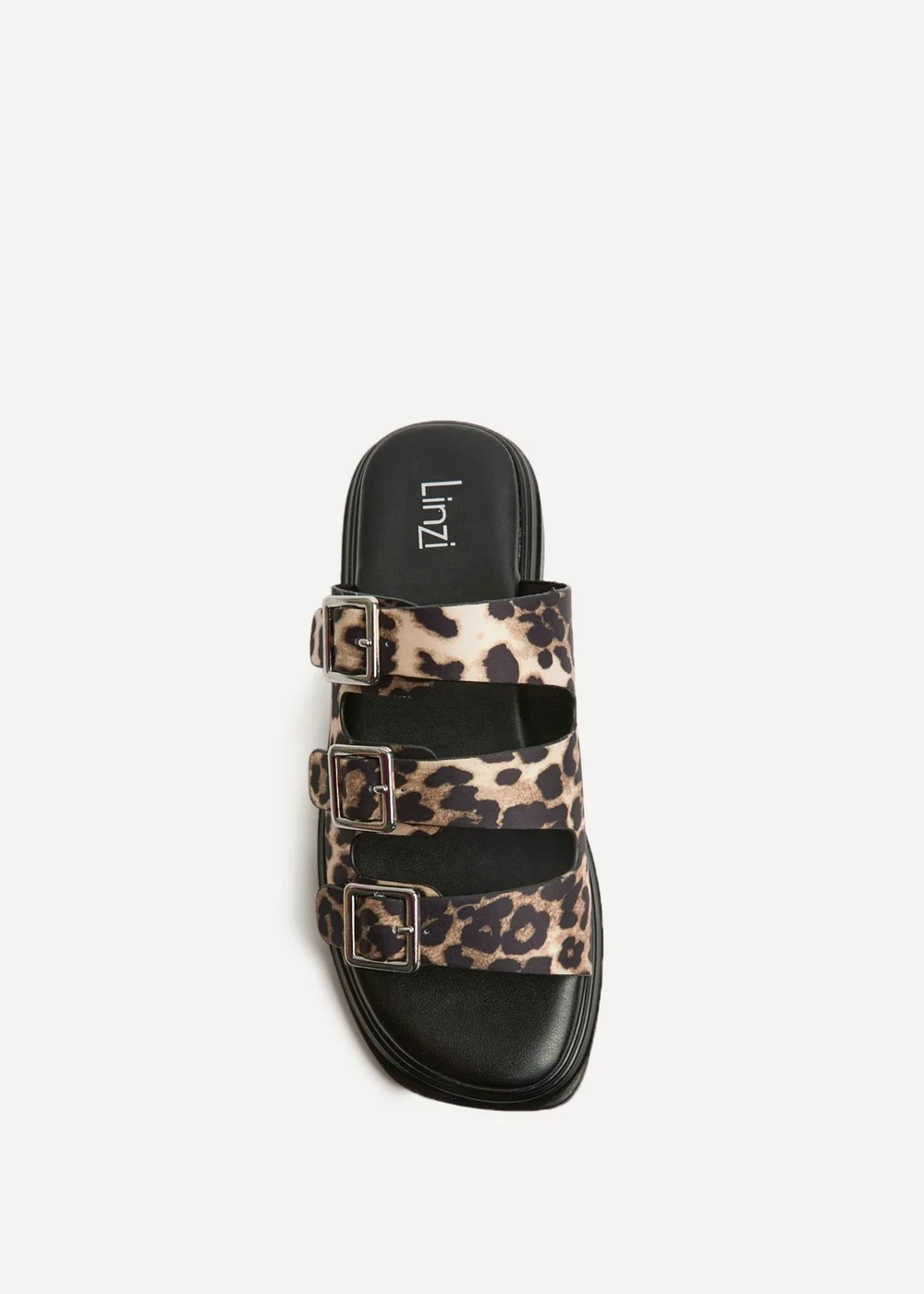 Linzi Satellite Leopard Print Flat Sandals - 7 Image 4