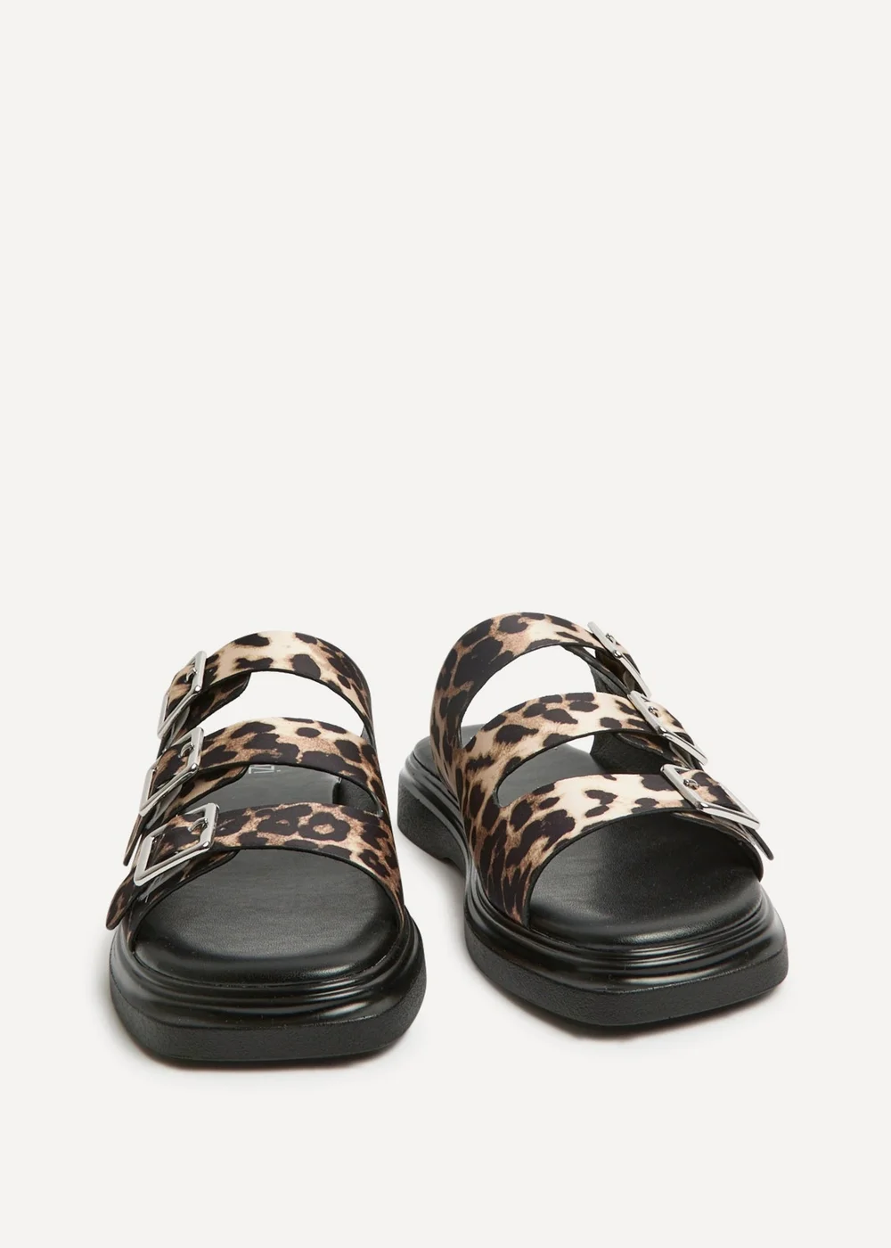 Linzi Satellite Leopard Print Flat Sandals - 7 Image 3