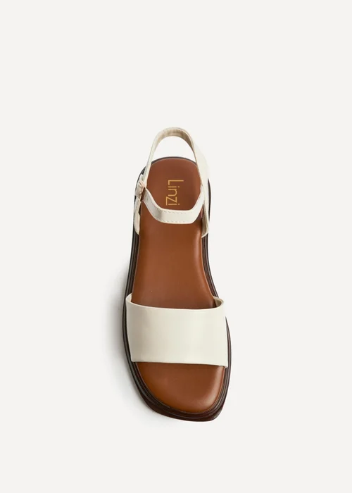 Linzi Balance Ivory Flat Sandals - 8 Image 4