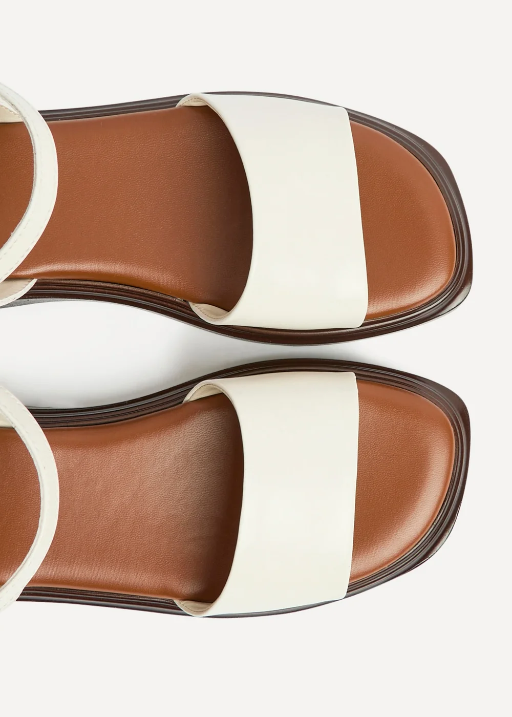 Linzi Balance Ivory Flat Sandals - 8 Image 5