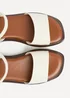 Linzi Balance Ivory Flat Sandals - 8 Image 5