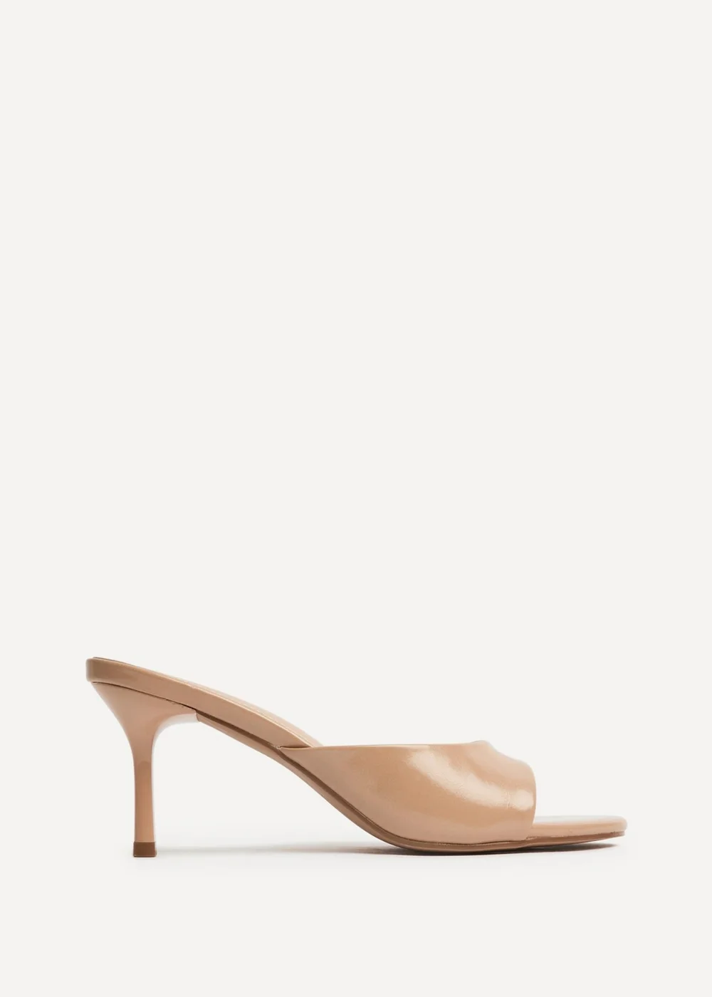 Linzi Erin Mocha Faux Leather Mule Heels - 4 Image 2