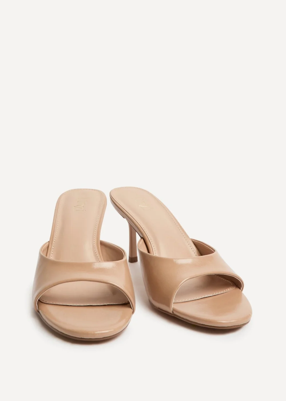 Linzi Erin Mocha Faux Leather Mule Heels - 4 Image 3