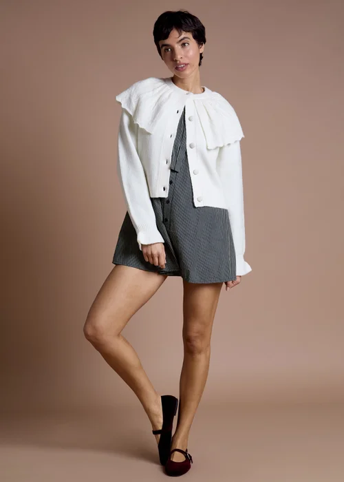 Neon Rose Cream Cape Cardigan - XS Image 4