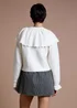 Neon Rose Cream Cape Cardigan - XS Image 2