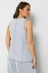 Yours Curve Blue Denim Longline Waistcoat - 20 Image 3