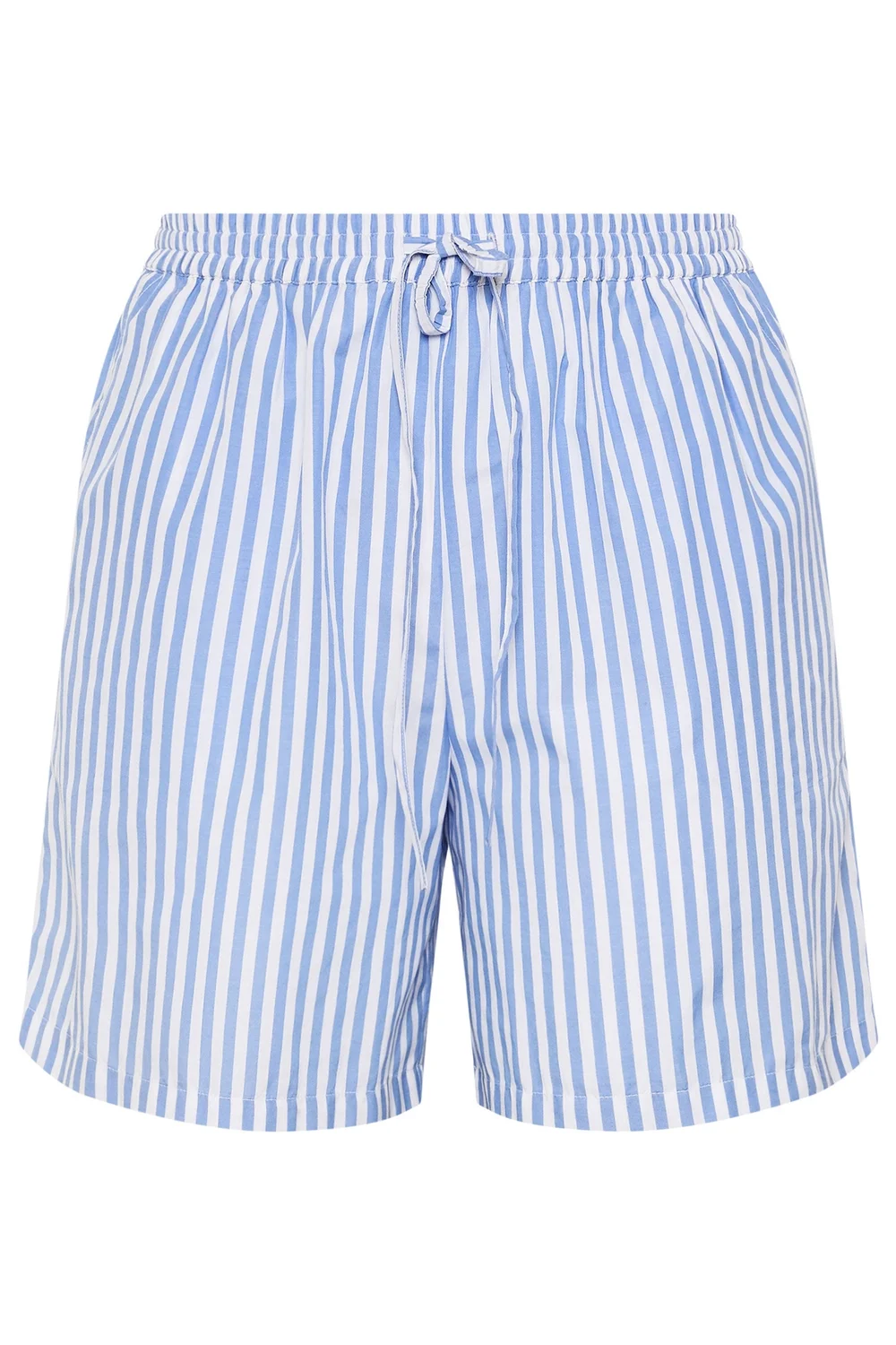 Yours Curve Blue Stripe Shorts - 16 Image 5