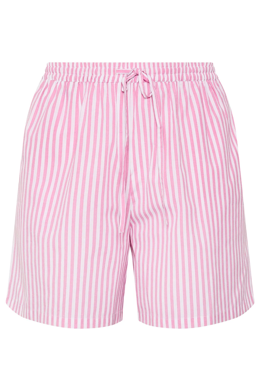Yours Curve Pink Stripe Shorts - 18 Image 5