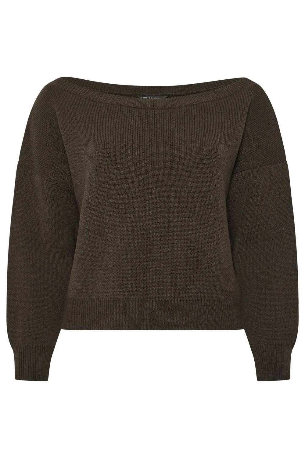 Yours Limited Curve Chocolate Brown Knitted Off Shoulder Jumper - 26-28 Image 5