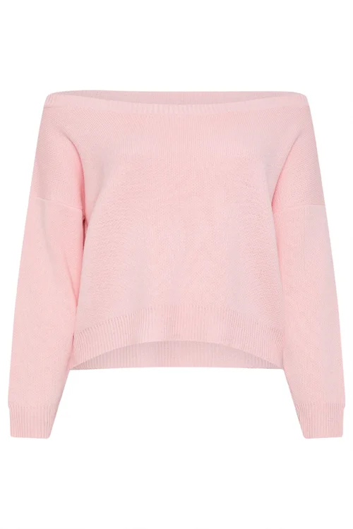 Yours Limited Curve Pink Knitted Off Shoulder Jumper - 18-20 Image 5