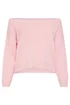 Yours Limited Curve Pink Knitted Off Shoulder Jumper - 18-20 Image 5