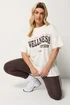 Yours Active Curve Cream Wellness Studio T-Shirt - 30-32 Image 1
