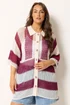 Yours Curve Ivory White Crochet Shirt - 22-24 Image 1