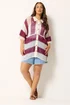 Yours Curve Ivory White Crochet Shirt - 22-24 Image 2
