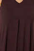 Yours Curve Chocolate Brown Pleat Front Vest Top - 20 Image 4