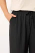 Yours Curve Black Wide Leg Textured Trousers - 18/L30 Image 4