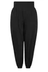 Yours Curve Black Harem Shirred Waist Trousers - 18 Image 5