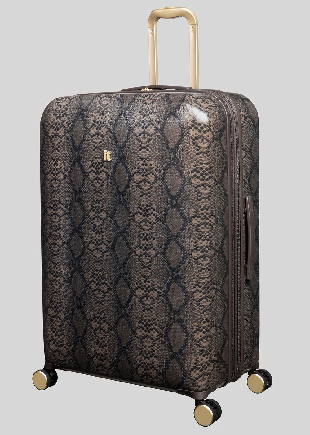 IT Luggage Sheen Snake Print Hard Suitcase - VANITY Image 3