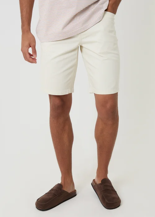 Threadbare Natural Turn Up Denim Shorts - 32/L32 Image 1