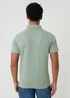 Threadbare Soft Green Textured Cotton Rich Polo Shirt - L Image 2