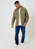Threadbare Soft Green Cotton Blend Popper Fastening Pique Shacket - S Image 3