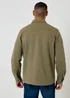 Threadbare Soft Green Cotton Blend Popper Fastening Pique Shacket - S Image 2