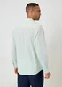 Threadbare Green Linen Blend Long Sleeve Shirt - M Image 2