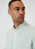 Threadbare Green Linen Blend Long Sleeve Shirt - M Image 4