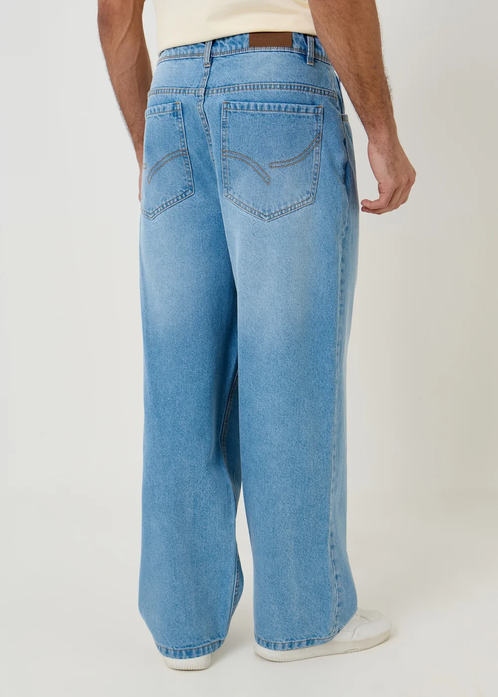 Threadbare Light Blue Baggy Fit Jeans - 34/L32 Image 2