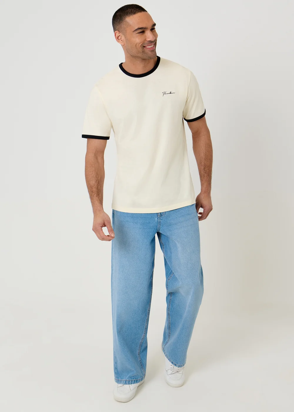 Threadbare Light Blue Baggy Fit Jeans - 34/L32 Image 3