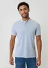 Threadbare Soft Green Two Tone Cotton Pique Polo Shirt - 2XL Image 1