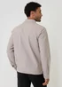 Threadbare Taupe Linen Blend Lightweight Shacket - M Image 2