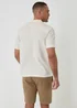Threadbare Natural Knitted Short Sleeve Shirt - M Image 2