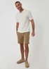 Threadbare Natural Knitted Short Sleeve Shirt - M Image 3