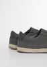 Threadbare Grey Cotton Canvas Slip On Espadrilles - 9 Image 2